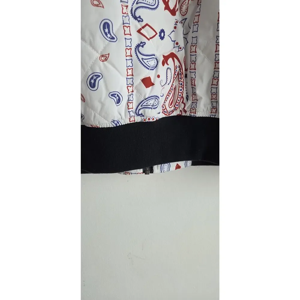 Levi's Diamond Quilted Jacket Paisley Bandana Print XL NWT Sport Jacket,